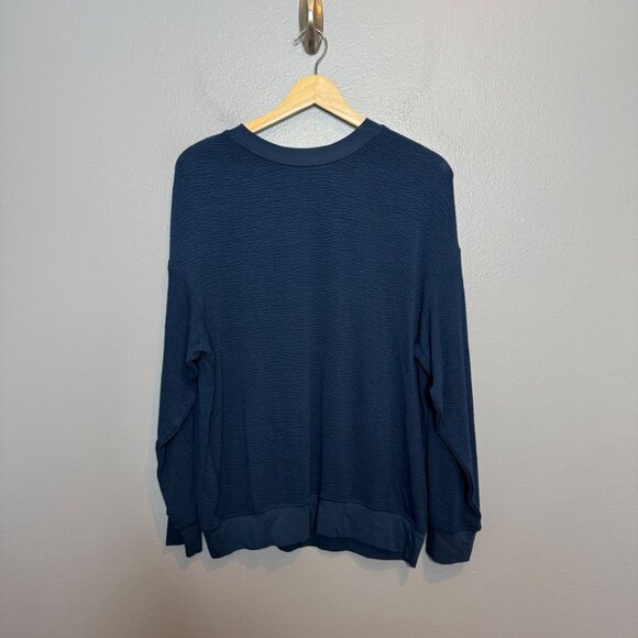 RICHER POORER bounce knit unwind pullover in moonlight ocean size M - Picture 2 of 7